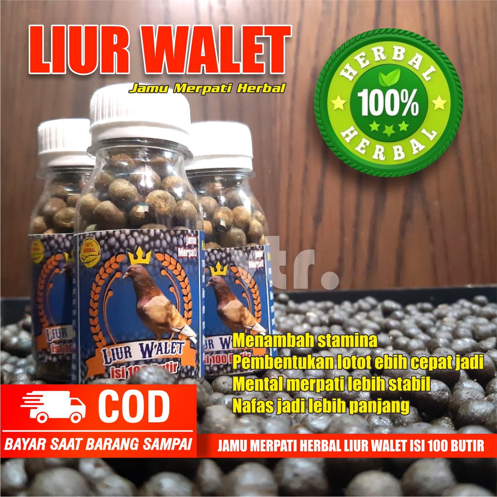 JAMU MERPATI LIUR WALET ISI 100 BUTIR / JAMU MERPATI KOLONG / JAMU MERPATI BALAP / DOPING MERPATI