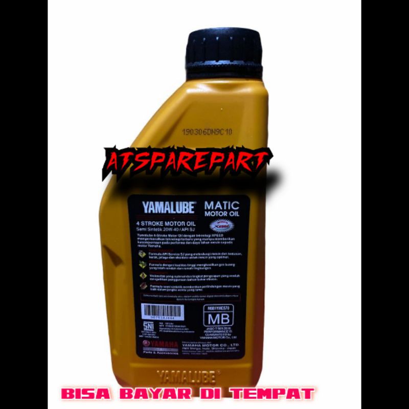 PROMO FLASH SALE ATS  OLI MATIC YAMAHA YAMALUBE SAE 20W-40W 800ML