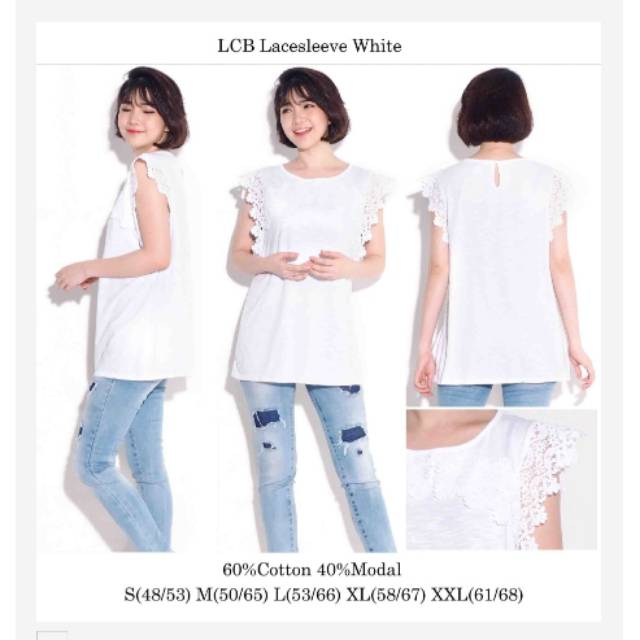 

LCB Lacesleeve White