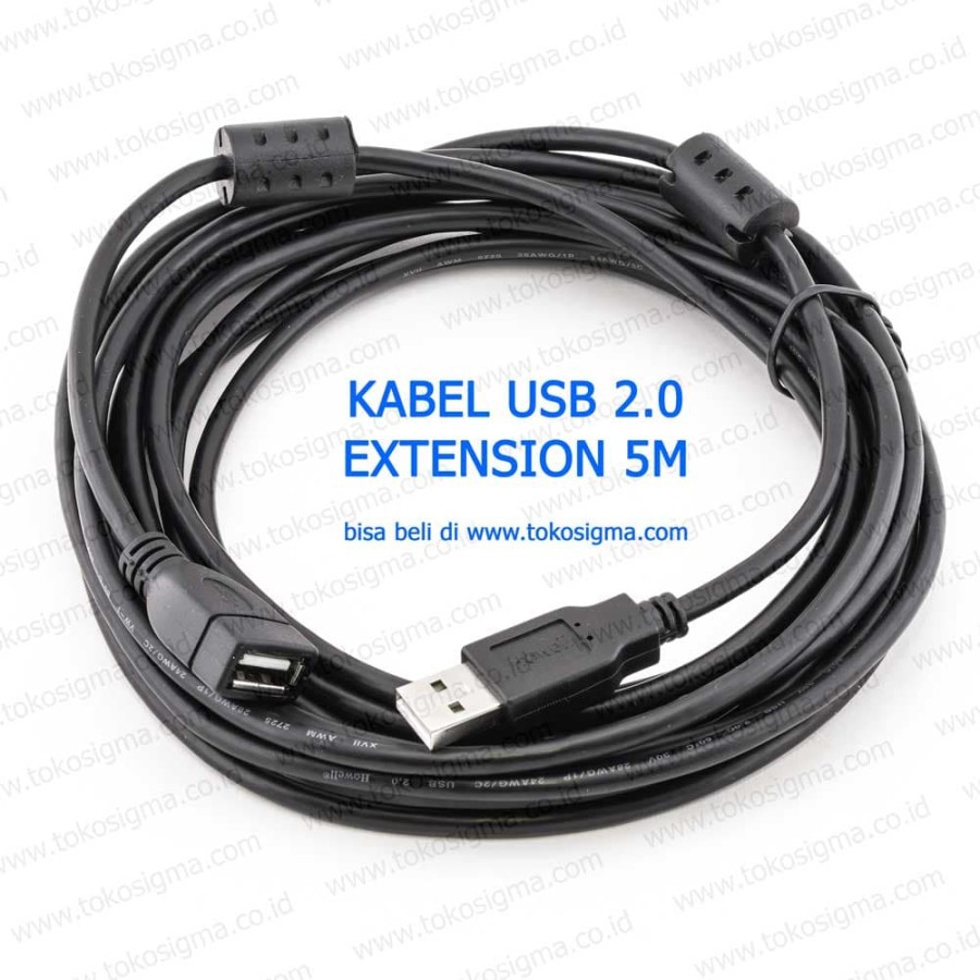 HOWELL KABEL USB 2.0 EXTENSION / PERPANJANGAN M-F 5 meter