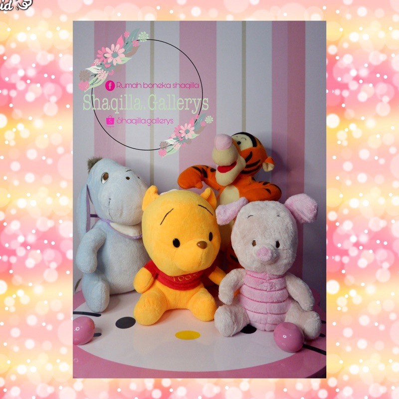 boneka winnie the pooh/pooh/boneka tiger/tiger/boneka piglet/piglet/boneka eor/eor