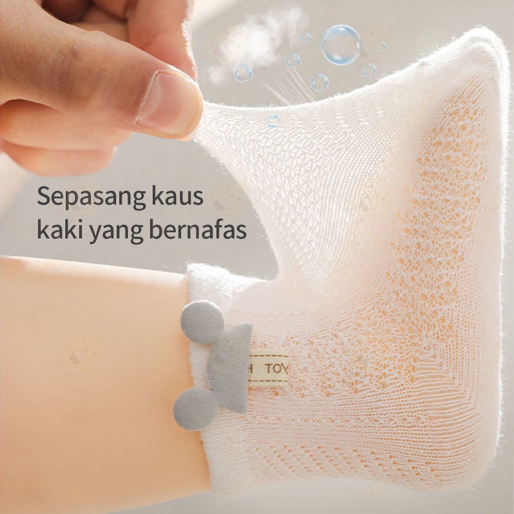 Lacoo Kaos kaki bayi anak anti slip Kaus kaki bayi untuk 0-3 tahun