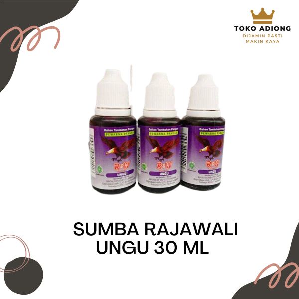 

PEWARNA MAKANAN RAJAWALI 30 ML / PEWARNA RAJAWALI - UNGU RW