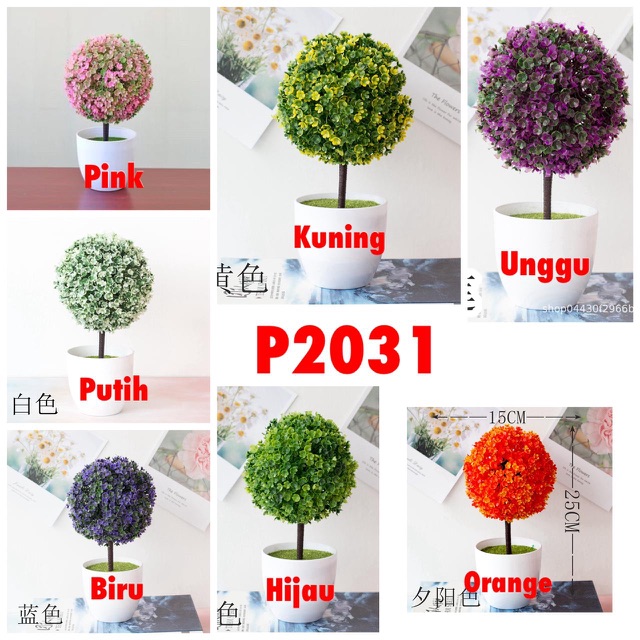 TIB / COD P2031./Bunga plastik/bunga tanaman meja-4