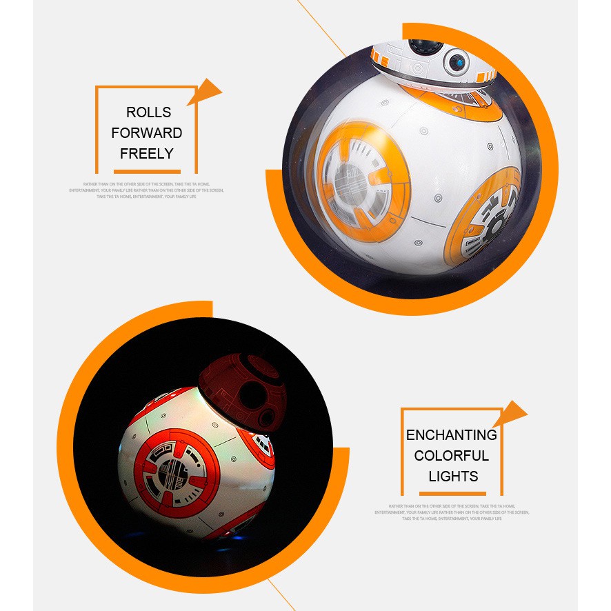 BB-8 Remote Control BB8 Droid Star Wars Robot RC 2.4ghz Mainan Robot RC