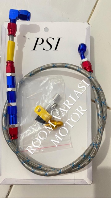 KABEL SELANG REM DEPAN VARIASI PSI CRG KABEL SELANG REM DEPAN MODEL PSI CRG 95CM UNIVERSAL