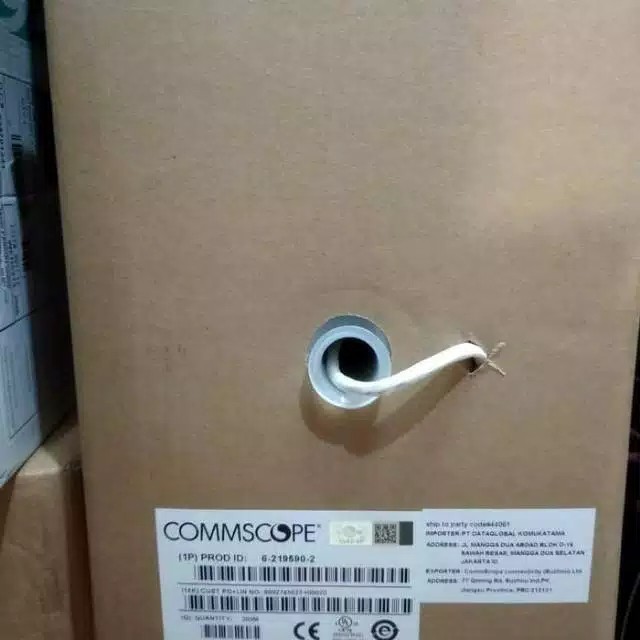 1 ROLL COMMSCOPE AMP KABEL LAN UTP CAT5E  305 METER :6-219590-2 WHITE