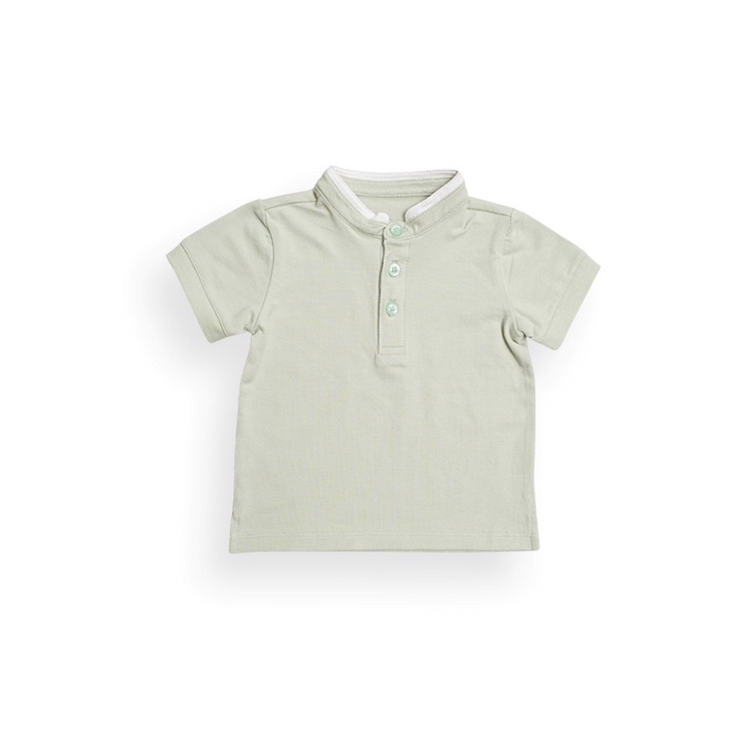 Bamboo and Bub - Arlo Top Kaos Anak Laki Cowo Baby Boy Fashion Kaus Adem Bamboo Cotton Polo