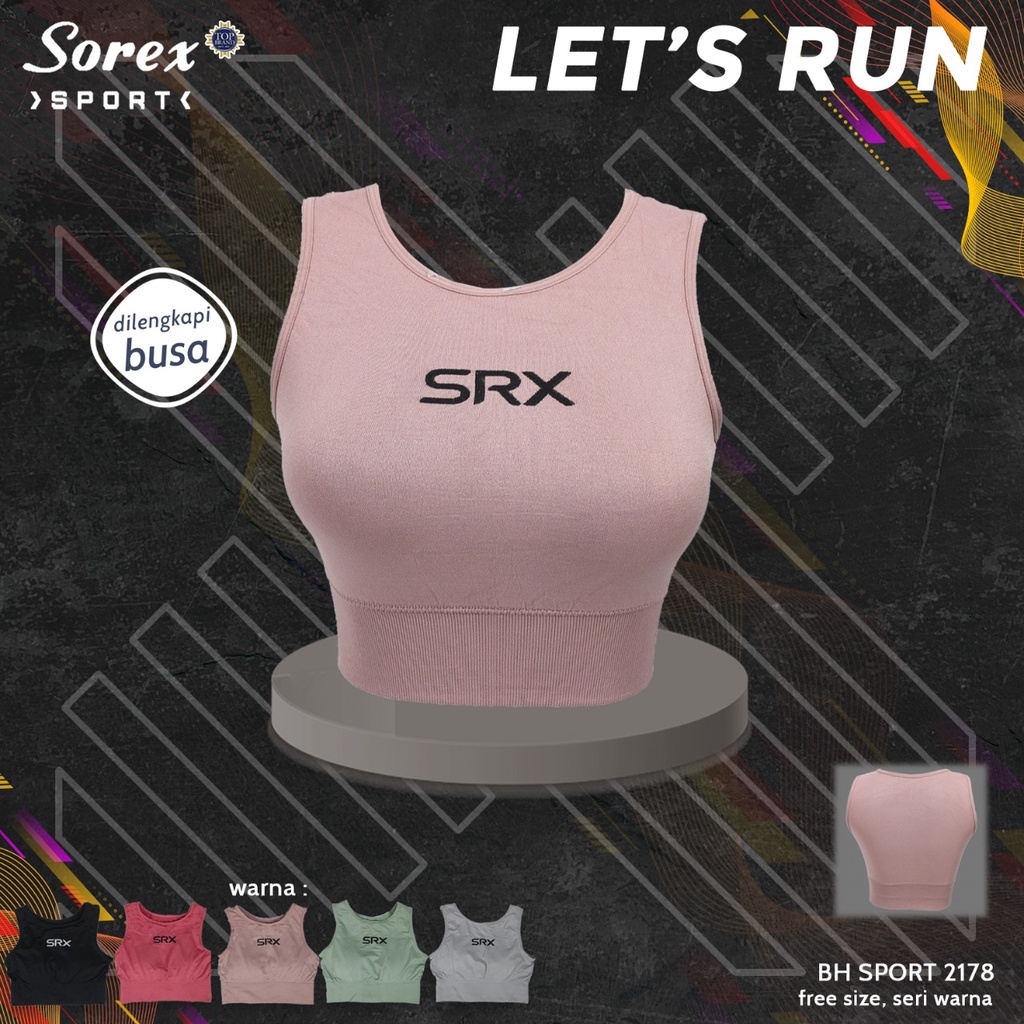 Sorex Bra Sport Busa Tanpa Kawat Freesize BH SP 2178-1