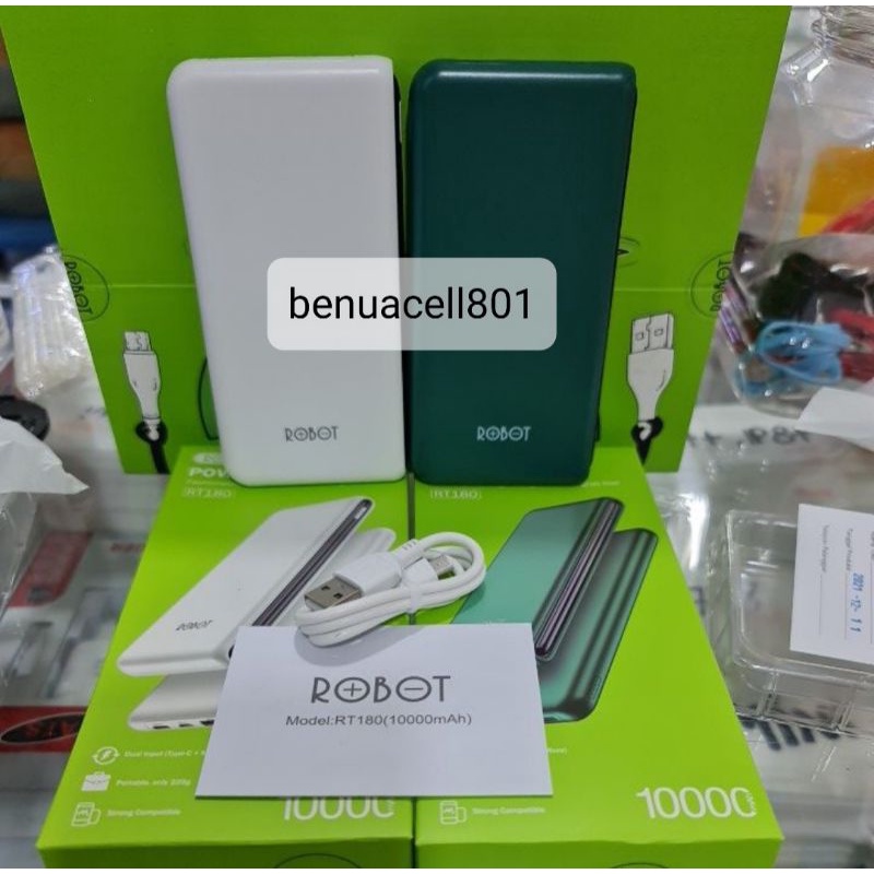 Power Bank ROBOT RT180 Dual input port Type C&amp;Micro