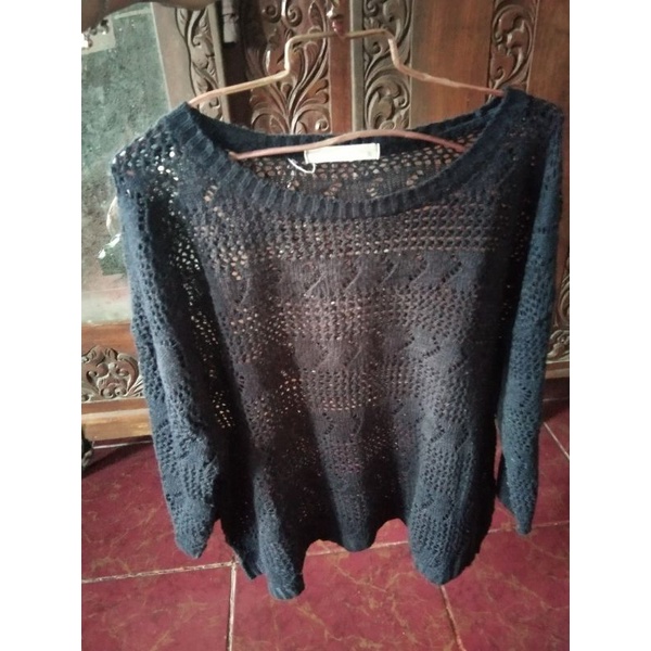 outer rajut jaring jaring