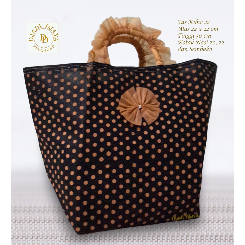 

Tas Hajatan Goodie Bag Kibir 22 Polkadot Hitam