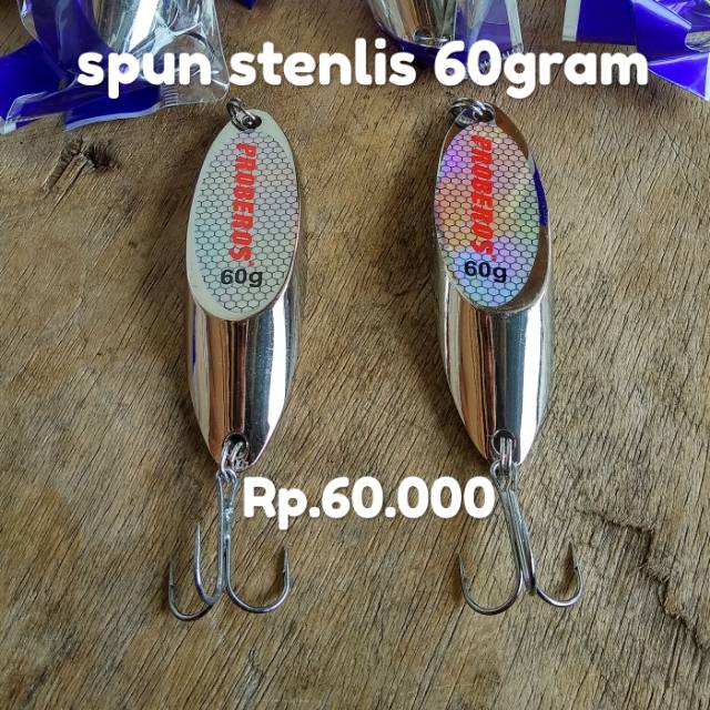Umpan pancing spoon bahan stenlis