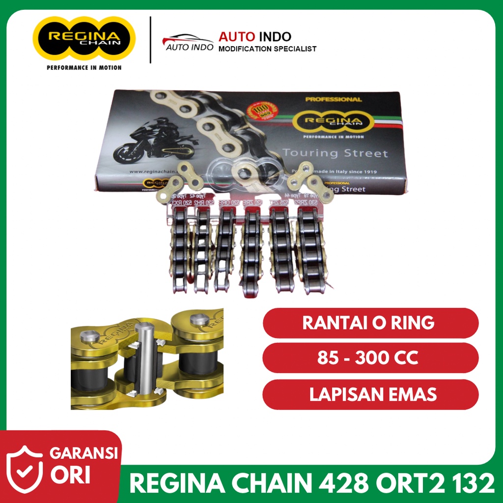 Rantai Motor Regina Chain 428 ORT2 132 O Ring Touring Street