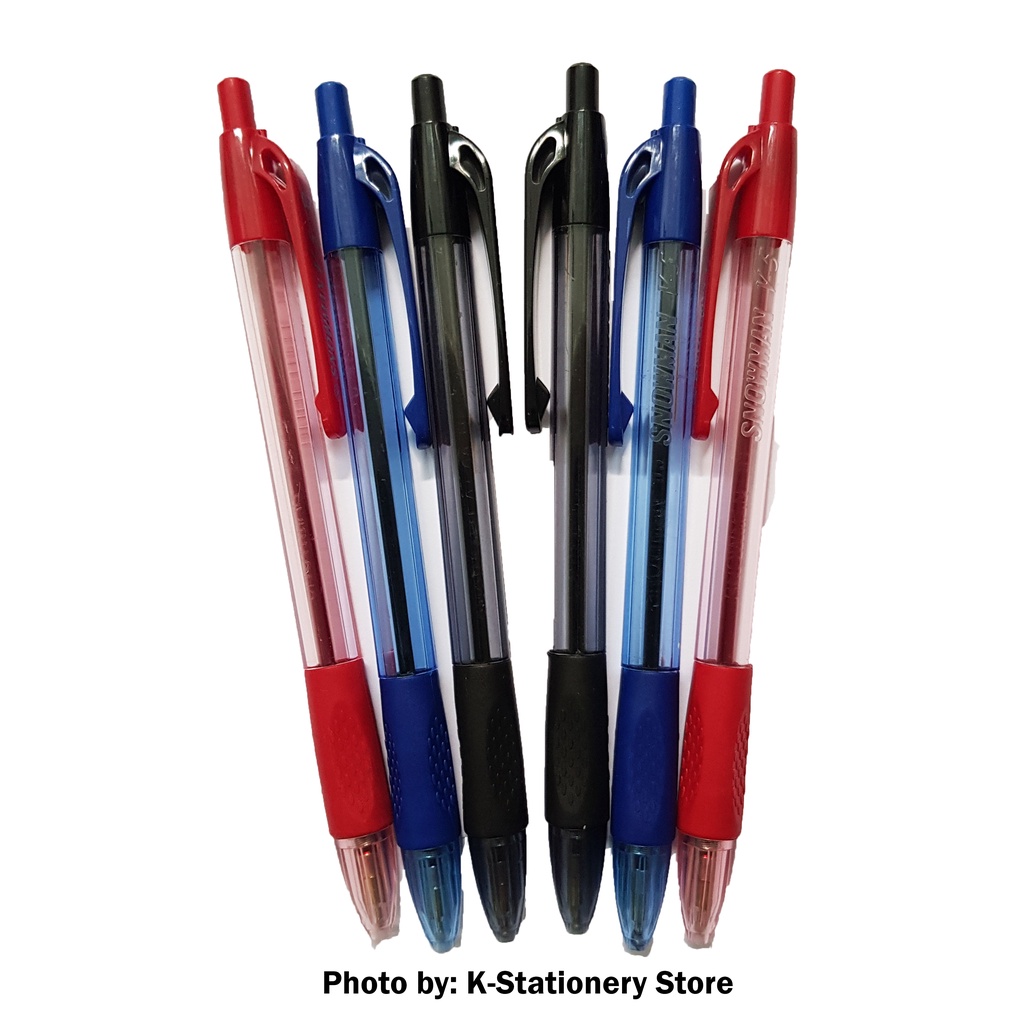 

[Lusin] Bolpen Snowman Original Ballpoint Pen V-5 (Hitam / Biru / Merah) [Lusin]