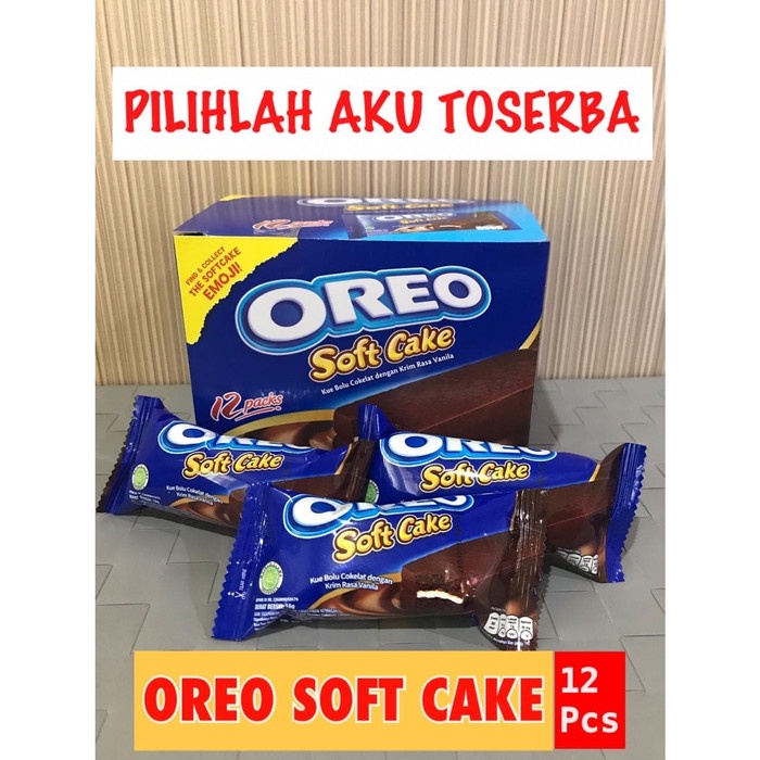 

Wafer-Biskuit- Oreo Soft Cake Bolu Cokelat 16 Gr - 1 Box Isi 12 Pcs ( Harga 1 Box ) -Biskuit-Wafer.