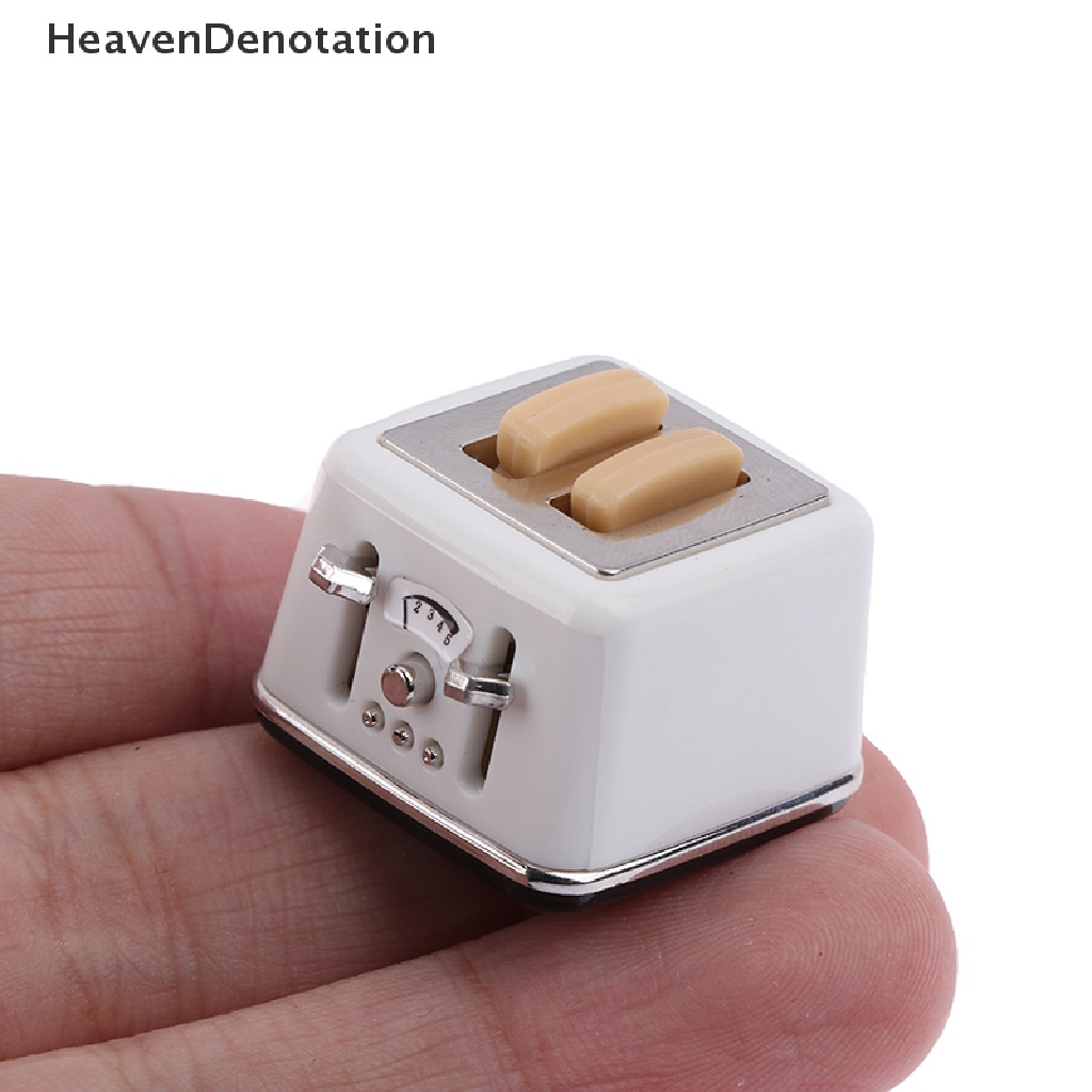 [HeavenDenotation] 1/12 Scale dollhouse bread machine with toast miniature cute decorations toaster