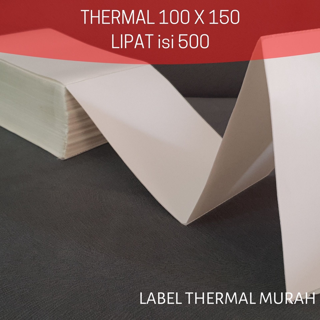 Label Thermal 100x150 ukuran A6 isi 500