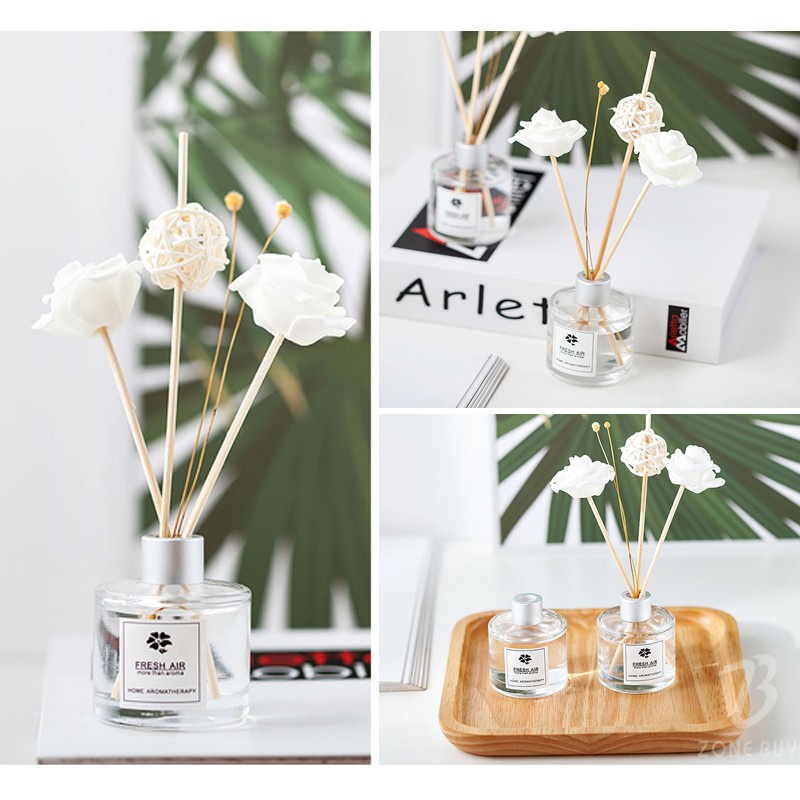 100% ORI Reed Diffuser Aromatherapy Bunga Difuser Aroma Pengharum Ruangan Pewangi Essential oil Reed Difuser-2