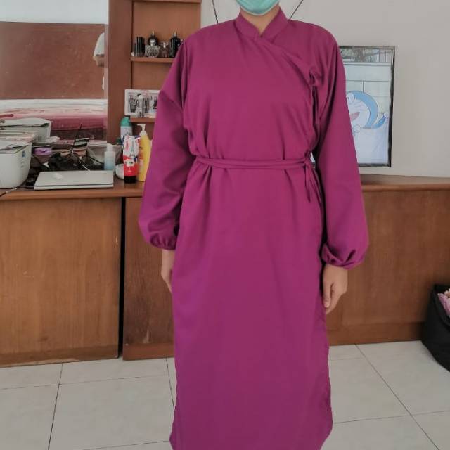 Gown Ok APD  baju  ok Kimono  baju  operasi Shopee 