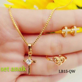 xuping set perhiasan anak lapis mas terbaru