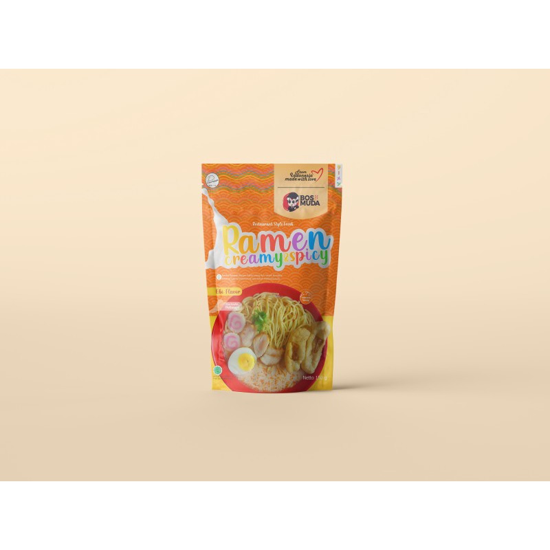 

[Hizam]Bosmuda_Ramen Creamy & Spicy Premium Noodle "Ebi Flavor