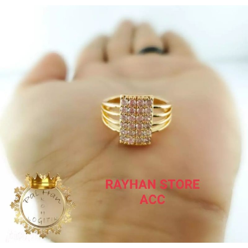 Cincin xuping cantik perhiasan wanita motif gold