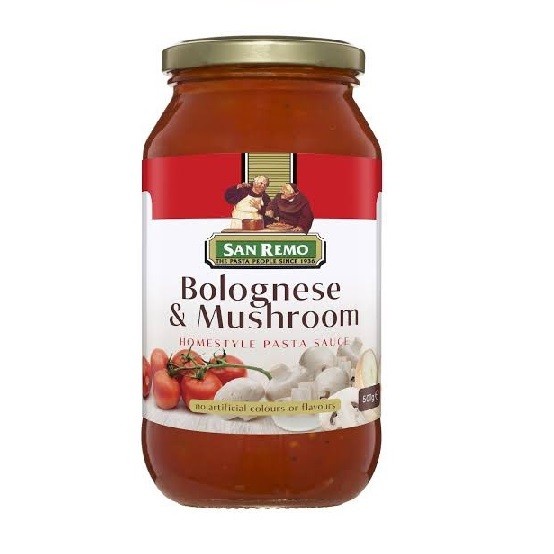 

saus bolognese mushroom san remo 500