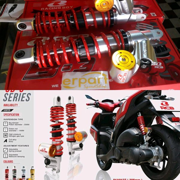 Langsung Order shockbreaker aerox rcb shock rcb aerox shock aerox tabung shock aerox sb3 Berkualitas