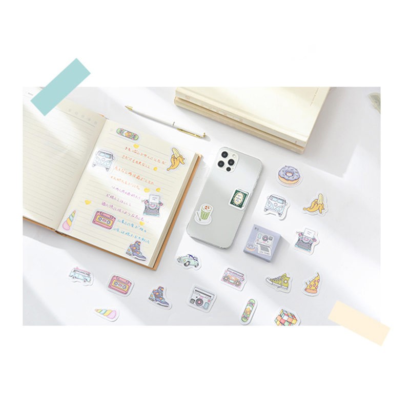 

Old Times Memory Flake Stickers Set - Sticker Dekorasi