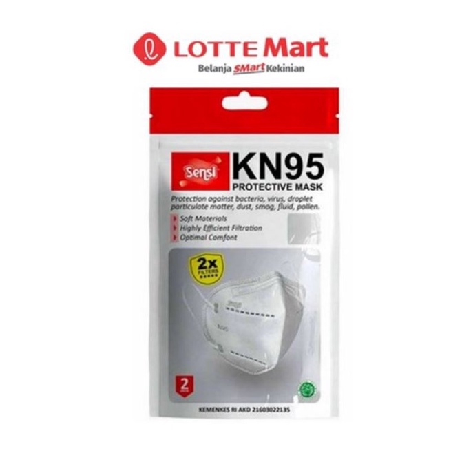 Masker Sensi  KN95 Protective Mask isi 2