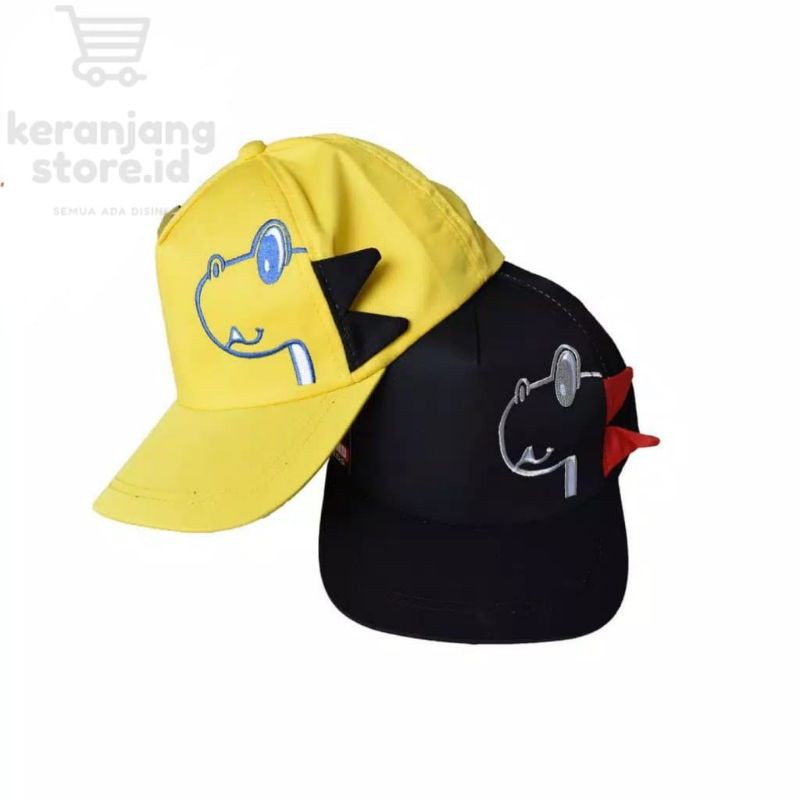 COD Topi Baseball Anak Laki-laki / Perempuan Gambar Kartun Dinosaurus Bahan Corduroy-1