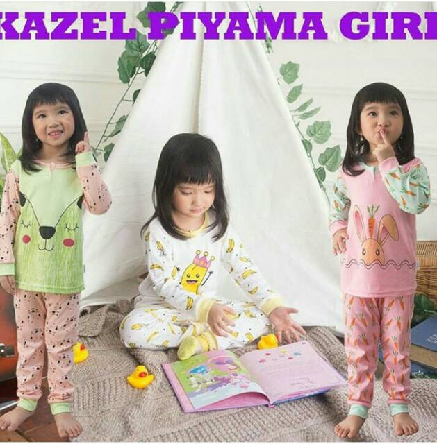 Kazel Piyama/baju tidur anak/baju kazel