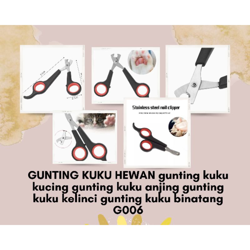 hokkiterus21 ⭐⭐⭐⭐⭐GUNTING KUKU HEWAN Gunting Kuku Kucing Dan Anjing G006