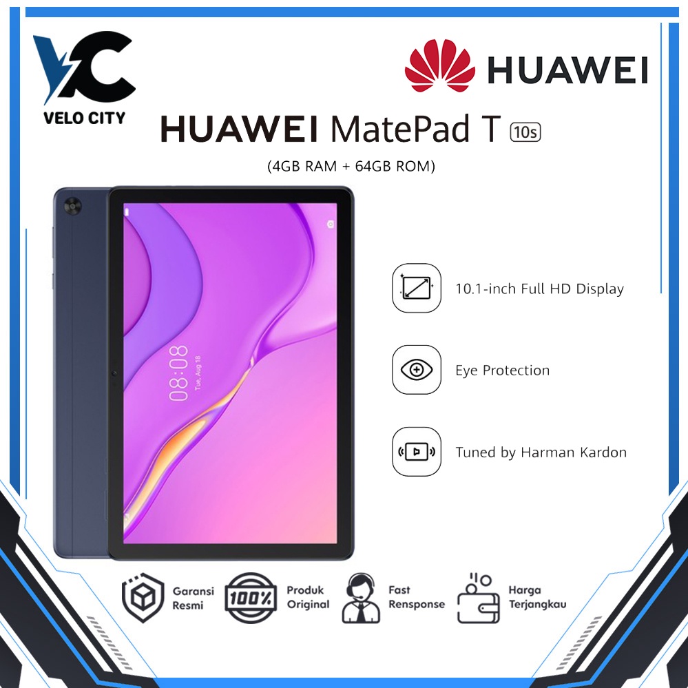 Huawei MatePad T10s 10.1 Inch 4/64GB Full HD Display | Eye Protectio