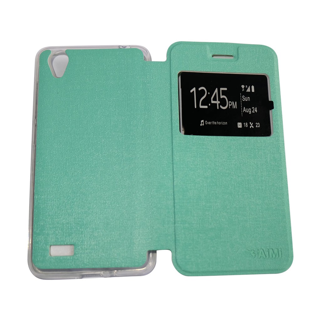 WARNA ACAK Casing Sarung Leather Case Flip Cover Dompet VIVO Y15 Y22 Y21 Y28 Y35 Y51 Y55 X710 XSHOT