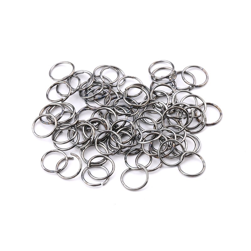 30G/lot 4 Mm/5 Mm/6 Mm/7 Mm/8 Mm/10 Mm Paduan Seng Terbuka Lompat Cincin Perak/emas Split Cincin Konektor untuk DIY Membuat Perhiasan 5 Warna