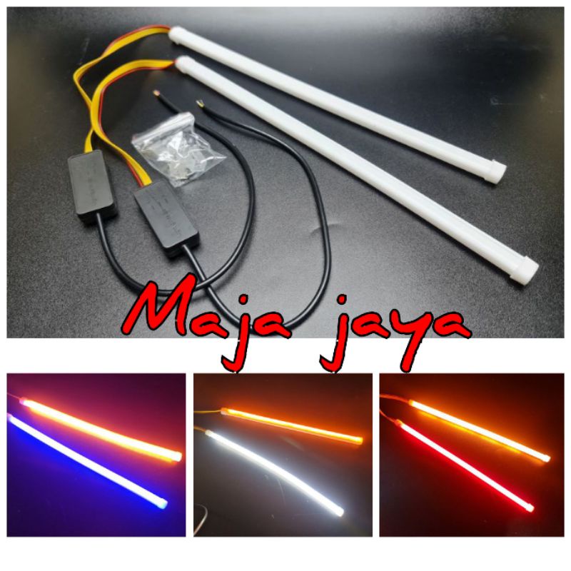 Lampu Alis 2 mode plus modul DRL alis motor 30 cm