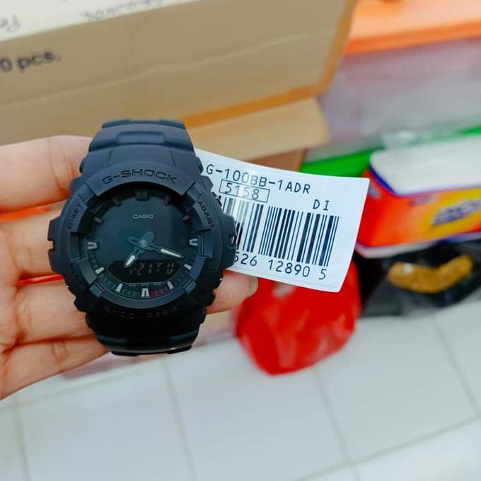 ● MURAH MEN WATCH CLASSIC● CASIO G-SHOCK G-100BB-1ADR ORIGINAL DISKON