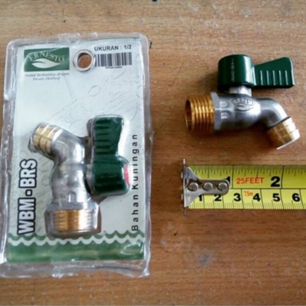 KERAN ERNESTO 1/2" / KRAN CEBOL TEMBOK / KRAN TEMBOK KUNINGAN / BRASS BIBCOCK