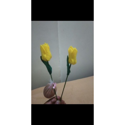 BUNGA TULIP KAIN FLANEL BUNGA TELUR POKOK TELUR  AQIQAH POKOK TELUR PERNIKAHAN HATAMAN t