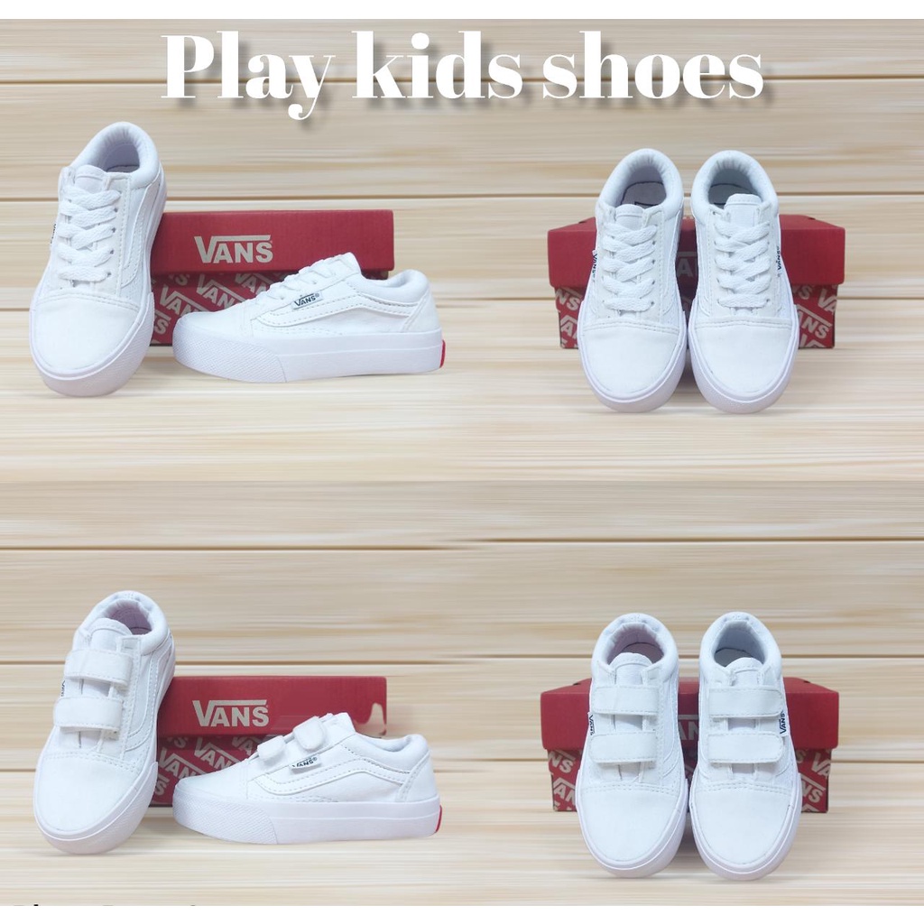 SEPATU ANAK LAKI-LAKI DAN PEREMPUAN | SEPATU V4NS ANAK OLD SKO0L VELCRO DAN TALI SIZE 21-35