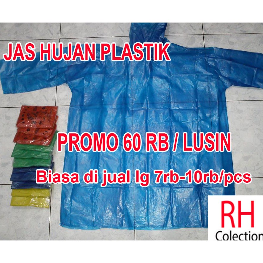Jas Hujan Plastik Ekonomis Sekali Pakai - Jas Hujan Sekali Pakai