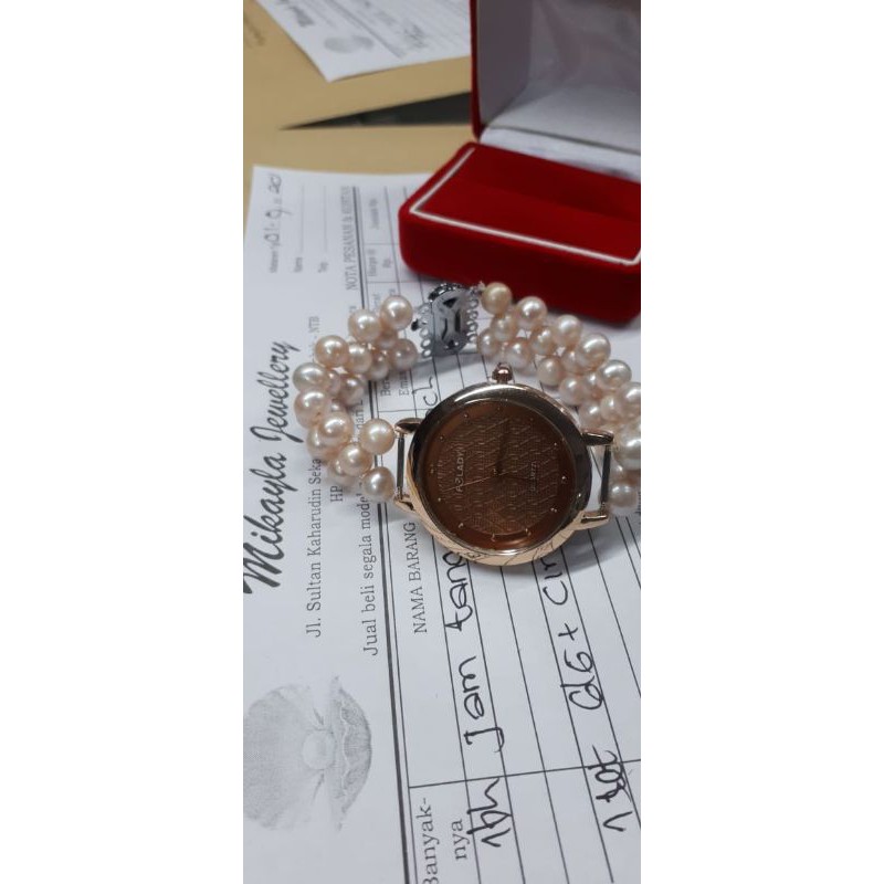 Jam mutiara asli lombok( MUTIARA AIR TAWAR BERSERTIFIKAT)