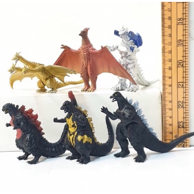 Figure King Ghidorah Mecha Godzilla Godzila Set 6 Pcs