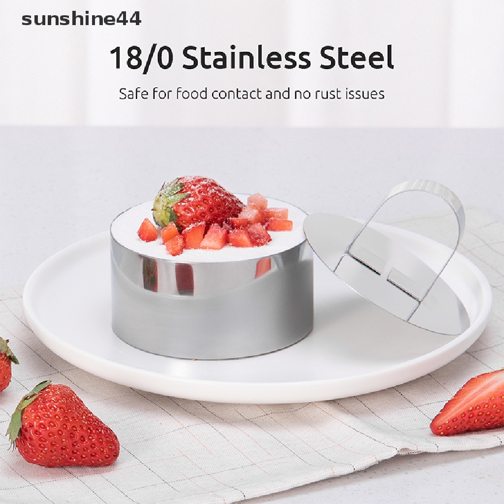 Sunshine Cetakan Kue Mousse 5 Gigi Bahan Stainless Steel