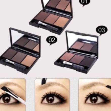 LAMEILA 3 Color Eyebrow Powder LS 3605