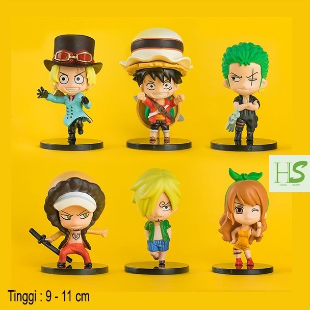 One Piece Set Figure Stampede Movie Pajangan Koleksi Luffy Zoro Sanji