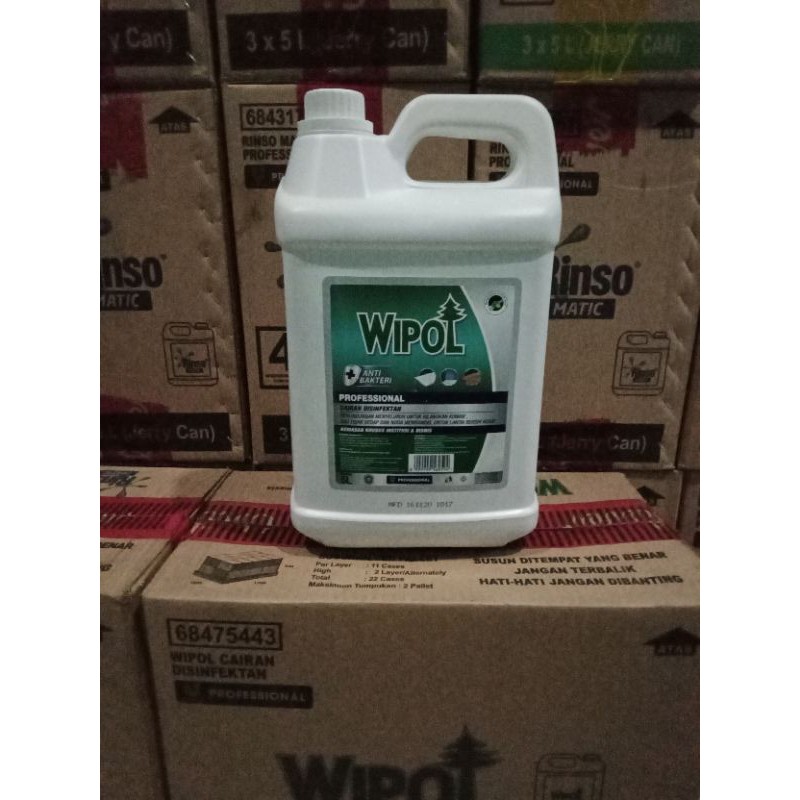WIPOL 5 Liter WANGI SEREH Antibakteri kuman dan Virus 99.99%