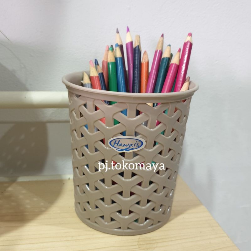 Keranjang Bulat Mini Serbaguna Amaris S Stasionery Peralatan Kantor Peralatan Pribadi Cover Pot HW 8